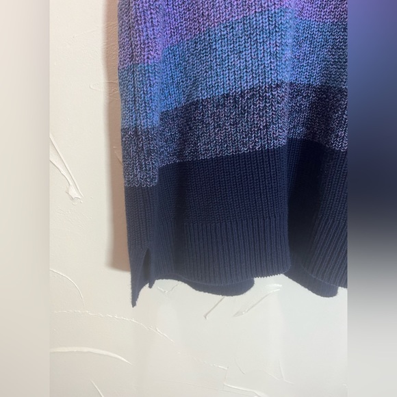 Nine West Color Block Ombré Style Sleeveless Sweater SZ XL - Picture 9 of 11